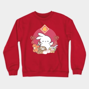 Savoring Lunar Delights: Loppi Tokki's Chinese New Year Feast of Prosperity! Crewneck Sweatshirt